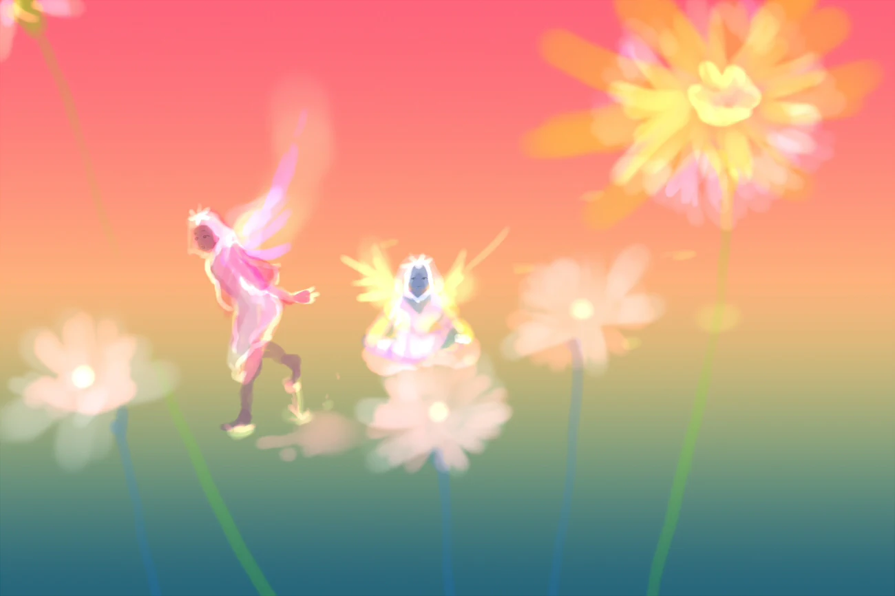 花を探す