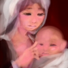 子を抱く聖母マリア
