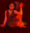 ヨガをするお不動さん