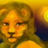 獅子の聖霊と月