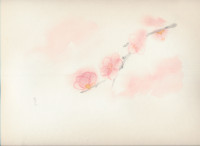 紅梅の下、花の香り(今週の絵159)