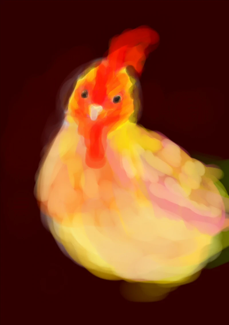 鳥の絵の練習