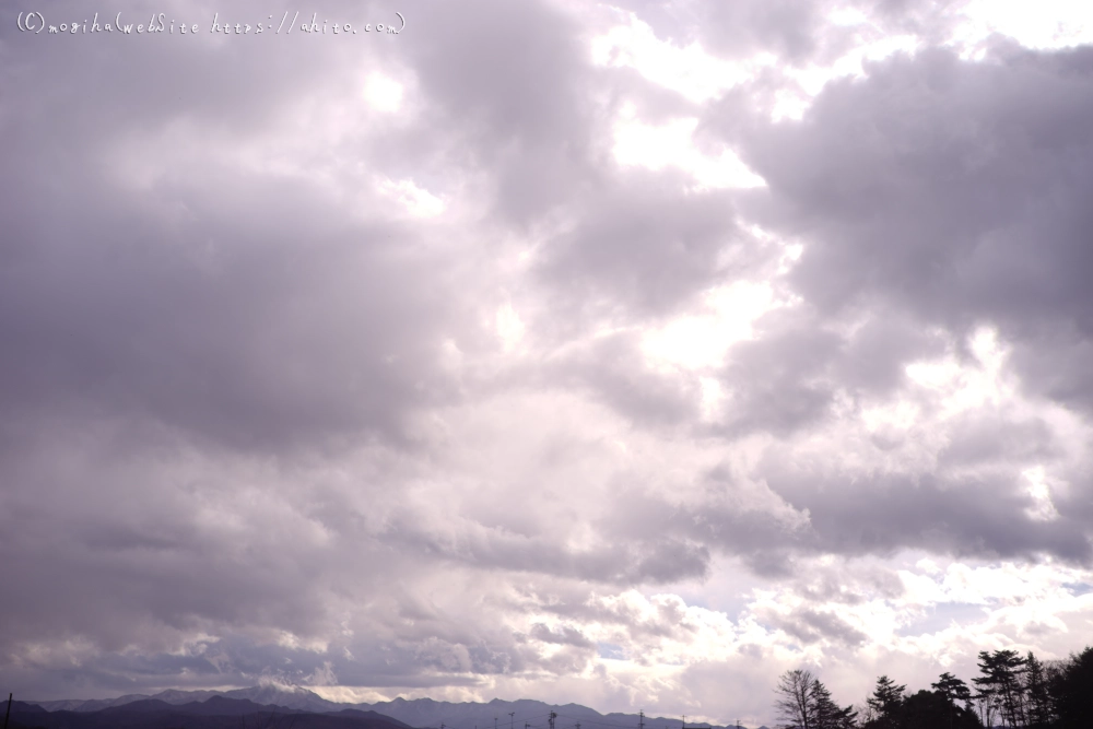 空と山と柿・１ - 06