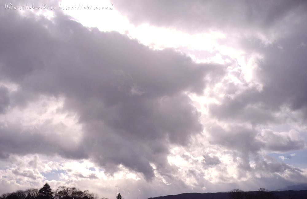 空と山と柿・１ - 07